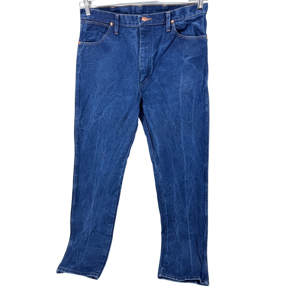 Wrangler Jeans 13mwz 36x34 Cowboy Cut Mens Blue‎ Denim